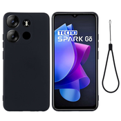 Silikonski ovitek za Tecno Pop 7 - črn