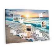 tulup.si Plošča iz plute Plaža morja piasek 120x80 cm Barvito zatiči