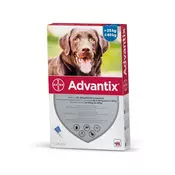 ADVANTIX Spot On otopina za pse A.U.V. za pse iznad 25 kg  (4 x 4,0 ml)