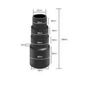 INF Adapter za sesalnik - 4-plasten reduktor za cevi, vsestranska povezava, (5000291227)