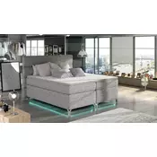 Boxspring postelja Amadeo LED - 140x200 cm