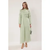 Trendyol Modest Ženska haljina Tctss25Eb00108, Zelena