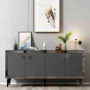 HANAH HOME Komoda Ponny Anthracite Silver