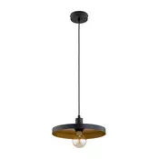 Lestenec na kablu LITO 1xE27/15W/230V črna