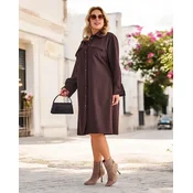 Resti Womens fabric dress with buttons PLUS SIZE