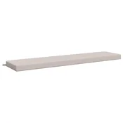 Vidaxl Blazina za klop SOEST 100% poliester Bela 170 x 40 x 8 cm