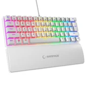 Tastatura žicna gaming Rampage PLOWER K60 mehanicka plavi switch bela 37254