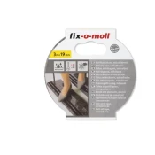 Fixomoll protizdrsni trak, črn, 19mmx3m