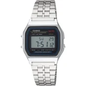 CASIO Ročna ura Vintage A164WA-1VES Srebrna