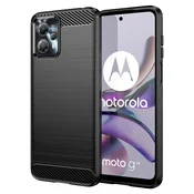 Carbon silikonski ovitek za Motorola Moto G13/G23 – TPU, nedrseč (črn)