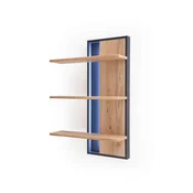 Livetastic STENSKI REGAL 70/105/25 cm antracit, barve hrasta
