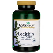 Sojin lecitin Swanson, 1200 mg (90 mekih kapsula)