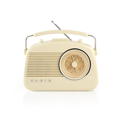 Nedis RDFM5000BG - FM Radio 4,5W/230V bež