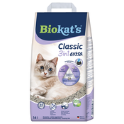 Biokats Classic 3 u 1 Extra pijesak za mačke - ekonomično pakiranje: 2 x 14 l