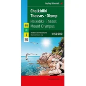 Chalkidiki - Thasos - Olympus 1:150 000 / automapa a rekreační mapa