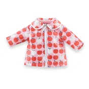 Pršiplášt Rain Coat Apples Ma Corolle s jabukama za lutku od 36 cm