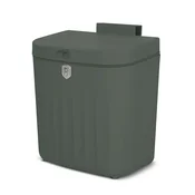Viseči koš za smeti za vratca Matte Green 7L 55838