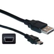 VALUE Value USB kabel USB 2.0 USB-A vtič\, USB-mini-A vtič 1.80 m bela zaščiten 11.99.8718, (20417368)