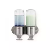 SimpleHuman BT1028 dupli zidni dispenzer za sapun, inox (2x444ml)