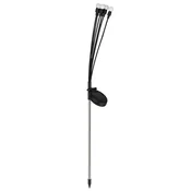 LED solarno svetlo MULTI LED/0,06W/1,2V 150 mAh IP44 crna