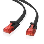 helos Patchkabel Cat.6 Ultraflach U/UTP AWG 32 schwarz 15,0m