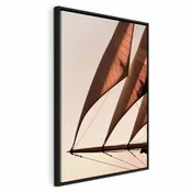 Slika - Sea Wind (1 Part) Vertical 60x90 U crnom drvenom okviru