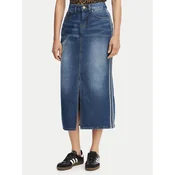 adidas Jeans suknja 3-Stripes KD2908 Plava Regular Fit