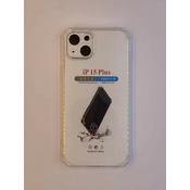 iPhone 15+ transparent maska sa ojačanim ivicama ( 96112 )