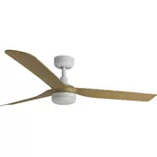 FARO 33816WT-20 - LED prigušiva ventilator PUNT M LED/18W/230V braon/bela precnik 132 cm WT+DO