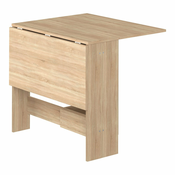 Raztegljiva jedilna miza v hrastovem dekorju 76x28 cm Papillon – TemaHome