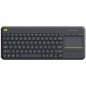 Logitech K400 Plus bežicna USB tastatura membranski tasteri US touchpad crna boja | 920-007145