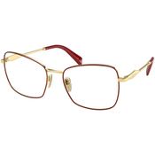 PRADA Okvir za naocare 0PR 53ZV 12F1O1 56, Ženski, Crveni