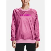 Under Armour Sweatshirt Recover Woven Shine Crew-PNK - Womens
