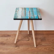 Hanah Home Klub sto Shp6, 35x42x35 cm, Plavi