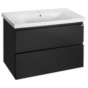 ALTAIR Vanity Unit 86,5x60x45cm, črna mat - Črna - 86,5x60x45,3 cm - Aqualine - ALTAIR - 24 - MDF/laminat - 865 - 600 - 453 - 14