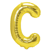 Zlata folija balon črka C 40 cm