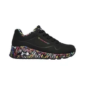 Skechers Baskets Uno Loving Love durabuck synthétique Črna