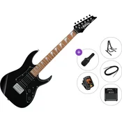 Ibanez GRGM21-BKN Premium SET Black Night Električna kitara