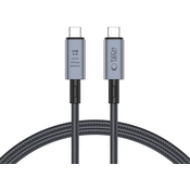 TECH-PROTECT ULTRABOOST MAX USB 4.0 8K 40GBPS TYPE-C CABLE PD240W 100CM GREY (5906302308989)