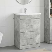 vidaXL vidaXL Kopalniški kabinet pod umivalnikom Betonsko siva, (5000245930)