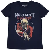 Megadeth Black Friday (Back Print) Navy Blue S Ženske Majica
