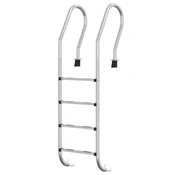 Vidaxl Lestev za bazen 54x38x184,5 cm 304 nerjaveče jeklo