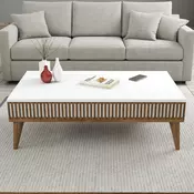 HANAH HOME Milan Walnut White