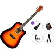 Pasadena PDC-10 Premium SET Vintage Sunburst Akusticna gitara