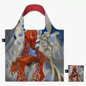 LOQI zložljiva vrečka Robert Delaunay, Red Eiffel Tower, Recycled