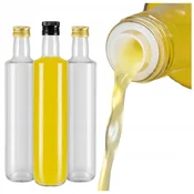 shumee 50X STEKLENICE DORICA 500 ml PROZORNE Z DOZIRALNIKOM za olivno olje in kis 0,5 l