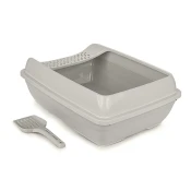 Mačje stranišče z rešetkami Select siv 50x38x15cm Happet - Mačja stranišča