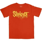 Slipknot Splatter Logo (Back Print) Orange L Majica