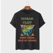 MAFIMI Majica Dobar Ulov, Crna