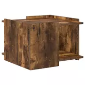 vidaXL vidaXL Klubska miza Dimljen hrast 50,5 x 50 x 33 cm Inženirski les, (5000295532)